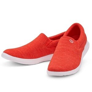 Merinos Women’s 10 Coral Red Slip On Wool Sneakers